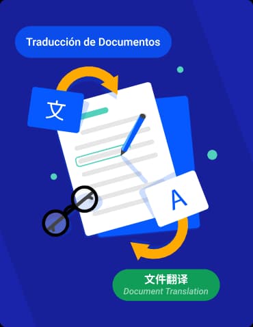 Illustration representing multilingual travel document translation