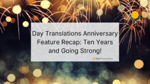 day translations 10th year anniversary