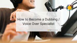 how to become a dub voice actor