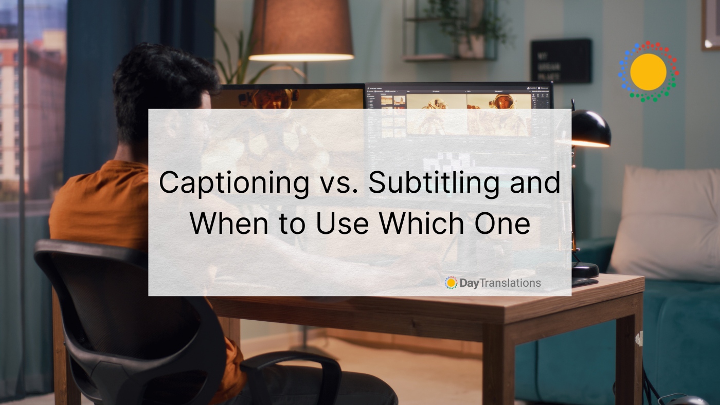 captioning vs. subtitling