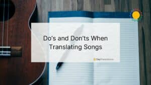 translate songs