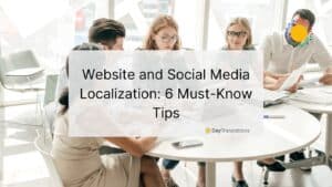 website and social media localization