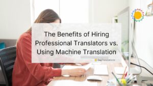 professional translation vs. machine translation